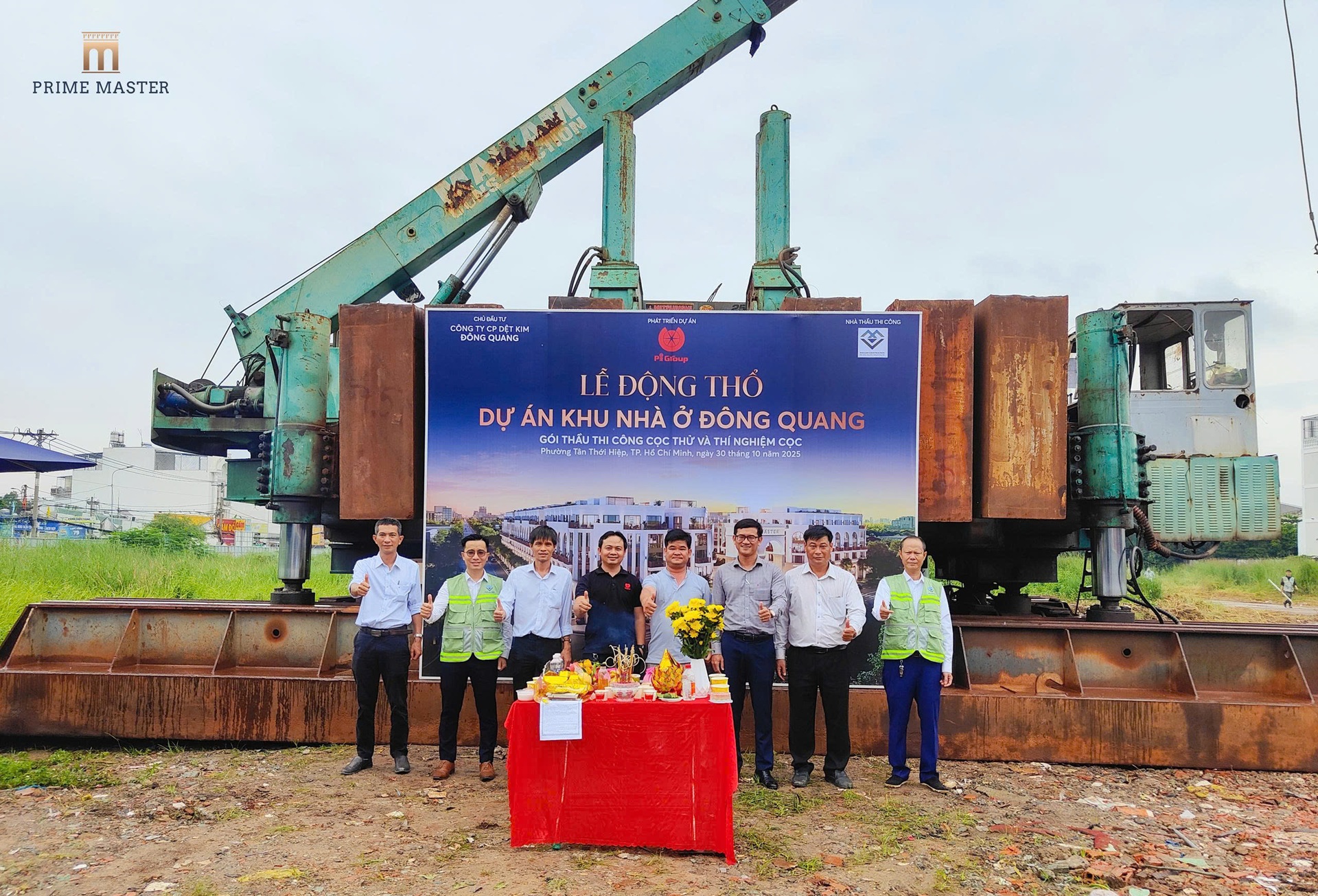 Lễ động thổ Prime Master 3 Lễ động thổ dự án Prime Master 30/10/2025